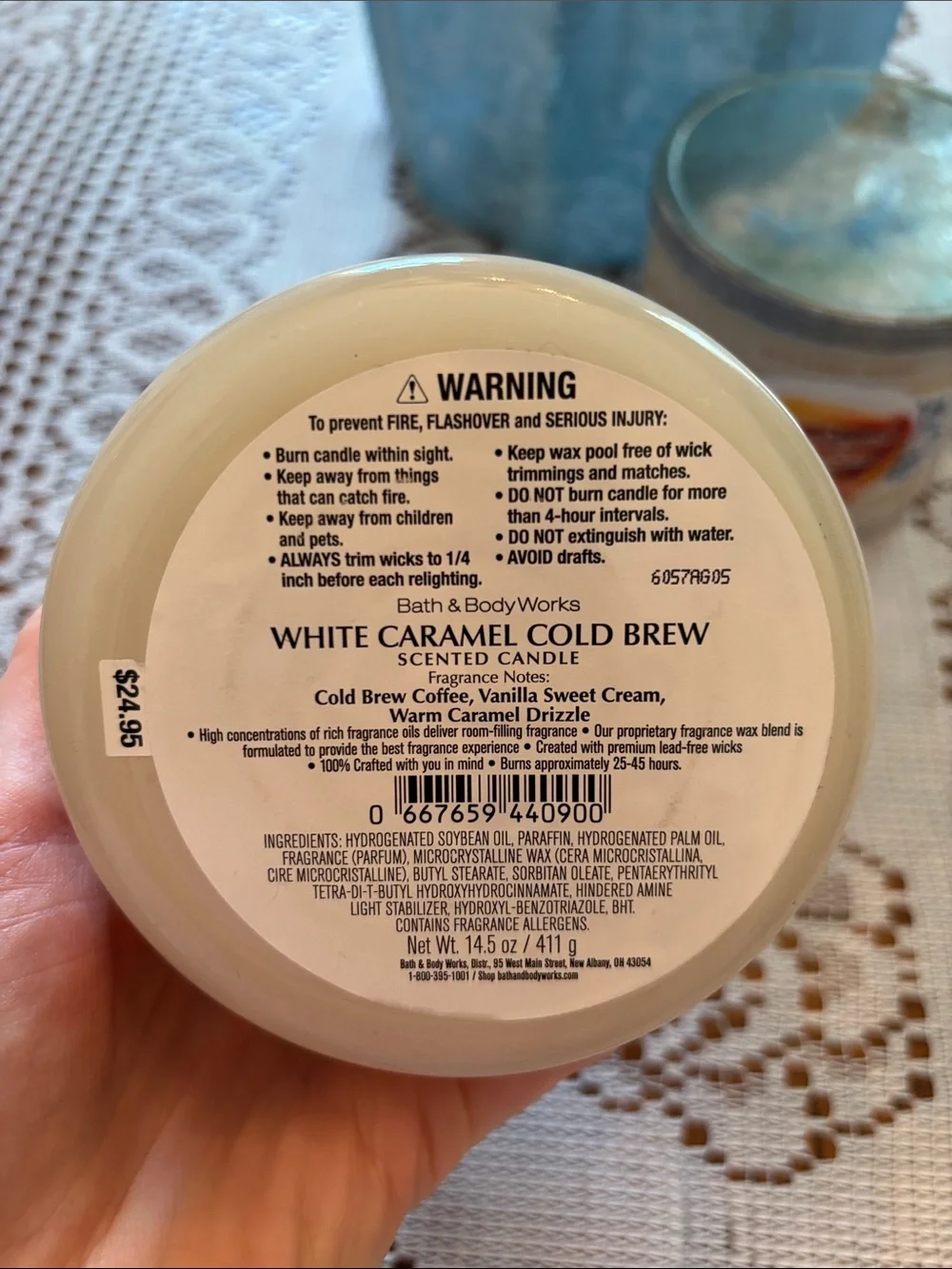 Bath & Body Works White Caramel Cold Brew 3-wick Candles